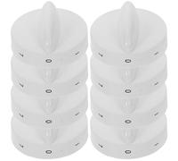 VILLCASE Boutons de Commande Installation Facile pour Contrôle Précis Thermostat Lot de 8 en Plastique Blanc, Régulateur de Température à 7 Niveaux pour Réfrigérateur