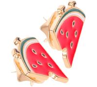 VILLCASE Broche Pastèque en Alliage Léger 2pcs, Solide et Confortable, Style Unique pour Tenues Quotidiennes et Rassemblements