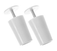VILLCASE Butées de Stores 2pcs en Plastique Blanc, Fixations de Remplacement Pratiques, Adaptées pour Rideaux et Volets, Usage Intérieur pour Bureau et Domicile