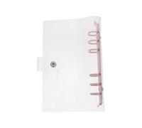 VILLCASE Classeur à Anneaux Transparent en Pvc, Couverture de Cahier Légère et Résistante, pour Bureau et Voyage, Protège Vos Documents Élégance