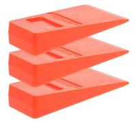 VILLCASE Coin Augmente la Friction et Empêche Le Recul Tronc en Plastique 3pcs D'abattage Orange pour Bûcheronnage Outil de Jardin Pratique