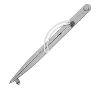 VILLCASE Compas de Menuiserie en Acier Carbone avec Porte-crayon, Rayon Réglable Jusqu'à 300 mm, Outil Polyvalent pour Dessin et Construction de Modèles en Menuiserie