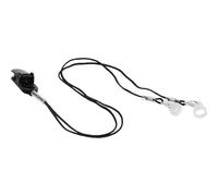 VILLCASE Cordon de Sécurité Anti-perte pour Appareil Auditif, Cordon de Protection en Silicone Noir, Double Oreille, Pince Légère, Adapté aux Garçon et Filles et Personnes Âgées, Maintien
