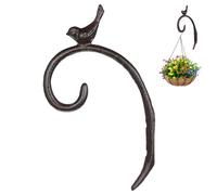 VILLCASE Crochet Fonte Oiseau pour Suspension de Pot de Fleur Support Mural de Jardin Élégant pour Plantes Suspendues Décoration Extérieure et Intérieure Résistant et Facile à Installer