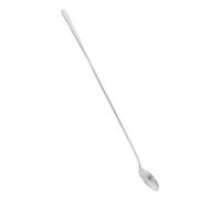 VILLCASE Cuillère à Soupe en Acier Inoxydable Manche Long de 32cm, Forme Gourde à Pointe Effilée, Ustensile Cuisine pour Potages et Fondues