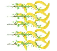 VILLCASE Décoration de Banane Artificielle 5 Pièces en Écume et Corde