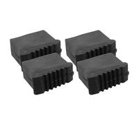 VILLCASE Embouts en Caoutchouc pour Échelle 4pcs, Patins Antidérapants Noir Installation Rapide, Stabilité Renforcée pour Usage Domestique et Professionnel