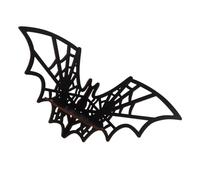 VILLCASE Étagère Murale d'angle Forme Toile D'araignée Chauve-Souris en Bois Foncé Étagère Flottante Décorative pour Rangement et Affichage D'objets