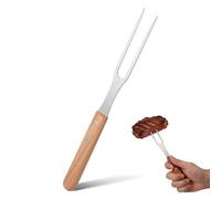 VILLCASE Fourchette à Viande Multifonctionnelle Fourche Géante Télescopique en Acier Inoxydable et Abs Antidérapante pour Barbecue Extérieur et Cuisson de Bœuf et Agneau