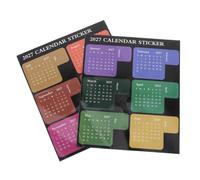VILLCASE Index Tabs Autocollants, Onglets de Couleur pour Agenda, Papier Couché, 12 Mois, Lot de Set de Feuilles, Auto-adhésifs, pour Planner Journal et Travel Journal, Étudiants
