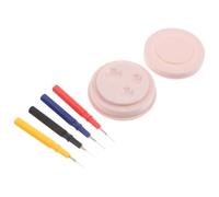 VILLCASE Kit de Réparation Horlogère 4 Stylos à Huile et Godet en Plastique Solide, Outil de Précision pour Lubrification Montre, Stylo Huilier Professionnel pour Horlogers et Réparateurs