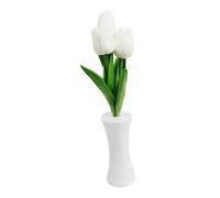 VILLCASE Lampe Décorative Tulipe LED sans Fil en Abs Pu Compacte et Résistante, Design Réaliste Élégant pour Décoration Intérieure et Veilleuse Bureau Chambre