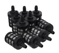 VILLCASE Lot de 10 Crépines D'aspiration en Caoutchouc et Acier Inoxydable Double Filtration et Grosse Maille pour Filtre Tuyau Arrosage et Pompe à Eau