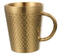 VILLCASE Mug Isotherme en Acier Inoxydable 300ml Poignée, Résistant aux Chocs, Base Plate Stable, Tasse Multifonction Petit-déjeuner