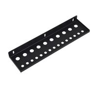 VILLCASE Organisateur Mural de Tournevis en Acier au Carbone Noir, 25 Trous | Fixation Murale pour Atelier et Garage, Finition Thermolaquée, Compatible Diverses Poignées