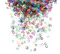 VILLCASE Paillettes Alphabet en Pvc 90g pour Décoration Anniversaire et Diy, Lettres Variées, Faciles à Utiliser et Brillantes pour Fête et Loisirs Créatifs