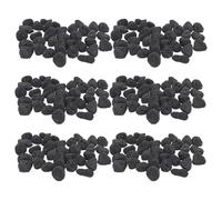 VILLCASE Paquet de Pierres de Sauna Naturelles Noires Pierre Volcanique Lot de 6 600g Génération de Vapeur pour Sauna Traditionnel pour Massage et Spa