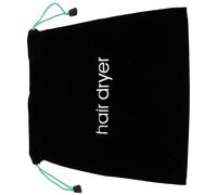 VILLCASE Paquet de Rangement Multifonctionnel pour Sèche-cheveux en Tissu Noir Cordon de Serrage Compact, pour Voyage et Domicile