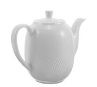 VILLCASE Pichet à Crème en Porcelaine Blanche avec Couvercle et Anse, Service Polyvalent pour Condiments, Style Minimaliste Classique, Thé de L'après-