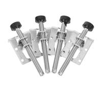 VILLCASE Pieds Réglables Hauteur Ajustable pour Meubles 4pcs en Acier Argenté Solution Antidérapante pour Tables et Armoires pour Meubles Déséquilibrés