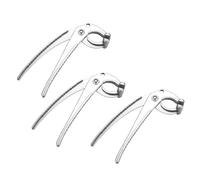 VILLCASE Pince à Vaisselle en Alliage D'aluminium 3pcs Ergonomique Résistante la Chaleur Cuisine, Lève-plaque Chauffante Anti-brûlure et Anti-dérapante