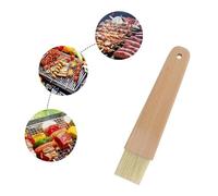 VILLCASE Pinceau à Pâtisserie Résistant Chaleur Jusqu'à 260°c en Bois de Hêtre avec Poils de Sanglier pour Badigeonnage et Marinade Cuisine et Barbecue