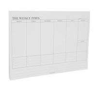 VILLCASE Planificateur Horizontal Hebdomadaire Feuilles Détachables en Papier Blanc, Bloc-notes Agenda Quotidien Maison, pour Étudiants et Personnes Occupées