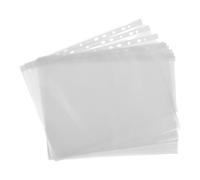 VILLCASE Pochettes Perforées A4 Lot de 300 Pièces en Polyéthylène Transparentes Étanches Ouverture Supérieure, 11 Trous Universels pour Classeurs et Usage Scolaire