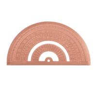 VILLCASE Rapporteur pour Dessin et Mathématiques Pratique en Cuivre Marron Demi-cercle Outil de Mesure D'angles Style Rétro Créatif