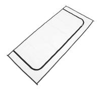 VILLCASE Rideau de Porte en Maille Gauze Noire Fermeture Éclair Facile à Installer, Barrière pour Chat et Chien pour Empêcher Les Animaux de Sortir