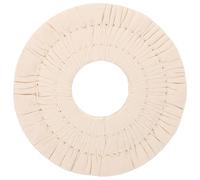VILLCASE Roue de Polissage Beige en Tissu Non Tissé 50mm, Résistante à L'usure et Facile à Installer, Accessoire pour Finition Lisse sur Machine à Plaquer les Chants
