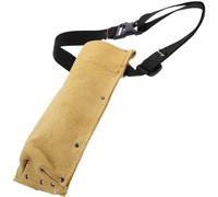 VILLCASE Sacoche pour Baguettes de Soudure en PU Jaune, Porte-électrode Réglable avec Ceinture, Rangement pour Usage Professionnel en Atelier de Soudage
