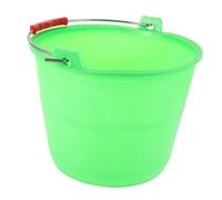 VILLCASE Seau de Chantier PP Vert avec Poignée Seau Multiusage pour Mélange et Transport de Ciment Plâtre et Matériaux Humides Résistant et Facile à Transporter pour Réutilisable