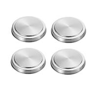 VILLCASE Set De 4 Couvercles De Brûleur En Acier Inoxydable Housses De Poêle Ronde Accessoires Cuisine Réutilisables Pour Cuisinière Électrique Design Élégant Et Chic