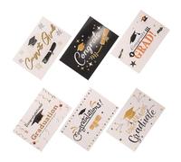 VILLCASE Sets de Sets de Cartes de Félicitations en Papier Lot de 6 avec Enveloppes, Cartes Décoratives et Attrayantes pour Remise des Diplômes 2024 pour Invitations Fête de Graduation