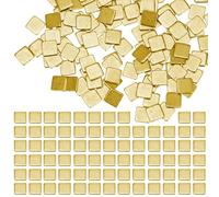 VILLCASE Soudure prédécoupée pour bijoux 150 pcs en cuivre plaqué or, 2 x 2 mm, pour réparation de bijoux, bricolage créatif et électronique, application polyvalente, soudage facile