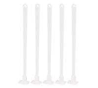 VILLCASE Spatule Bouteille en Pp 5 Pièces Manche Long et Tête Petite, Racloir Multifonctionnel pour Usage Cuisine et Nettoyage Facile