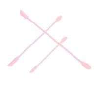 VILLCASE Spatules en Silicone Couleur Rose Ensemble de 3 pour Maquillage, Racloir Solide Réutilisable et Facile à Nettoyer et Adapté aux Cosmétiques et Vernis