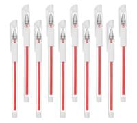 VILLCASE Stylo Marqueur Waterproof Rouge pour Sourcils, Lot de 10pcs en Plastique, Facile à Utiliser et Résistant la Déformation, pour Maquillage Permanent