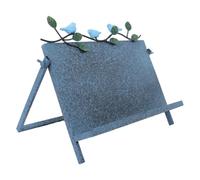 VILLCASE Support de Lecture pour Bureau Design Minimaliste Classique en Fer Bleu, Stable et Polyvalent pour Organiser Vos Livres et Documents