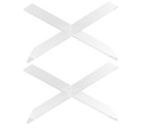 VILLCASE Support de Livre en Acrylique de X, Porte-livres Polyvalent et Minimaliste Lot de 2 Pièces Lecture en uisine