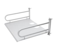 VILLCASE Support Mural en Aluminium pour Routeur et Écran, Rangement | Fixation Murale, Usage la Cuisine ou Bureau, Finition Argenté, Solution de Stockage, Rack Robuste et Discret