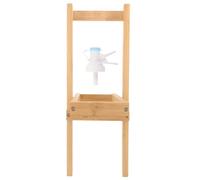 VILLCASE Support pour Carafe à Eau, Support Pliable pour Distributeur d'eau, Porte-Bouteille Pliable en Bambou Beige, Portable et Léger, Valve, pour Pique-niques et Voyage