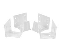 VILLCASE Supports de Fixation pour Stores 4 Pièces en Fer Blanc | Installation de Rail Central, Usage Domestique pour Store Enrouleur, Résistance à Rouille