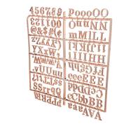 VILLCASE Tableau à Lettres Doré en Plastique Lettres et Chiffres Amovibles en Feutrine, Pratique et Changeable pour Décoration Créative et Bureau