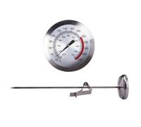 VILLCASE Thermomètre Cuisine à Viande Sonde de Précision, Clip en Acier Inoxydable, Longueur 21cm, Maison Cuisson du Steak Couleur Aléatoire