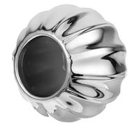 VILLCASE Vase Artisanal en Céramique Argenté pour Fleurs Séchées et Hydroponiques, Toucher Lisse, Style Nordique Simple et Moderne, pour Chambres et Étagères