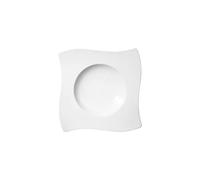 Villeroy & Boch 10-2525-2709 New Wave Assiette creuse carrée Hauteur 45 mm Porcelaine