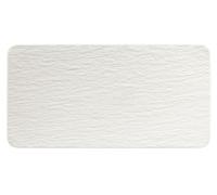 Villeroy & Boch Plat de service Manufacture Rock Porcelaine premium 18x35 cm Blanc