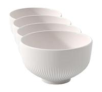Villeroy & Boch - Afina bol pour les snacks, les dips et les sauces, bol avec relief, résistant au lave-vaisselle, passe au micro-ondes, porcelaine de qualité supérieure made in Germany (Lot de 4)